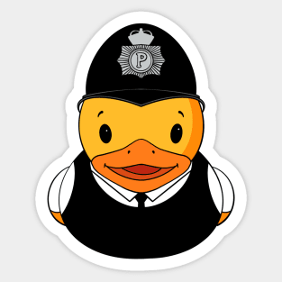 British Bobby Rubber Duck Sticker